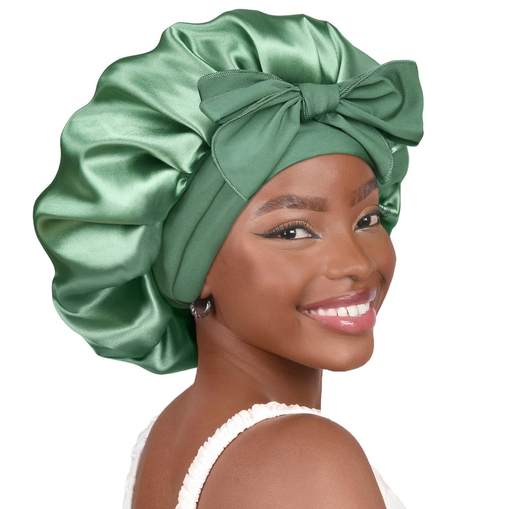 YANIBEST Silk Bonnet sleeping-soft fabric reduces friction for smooth morning hair.