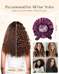 Yanibest wide elastic tie-band detail ensures secure comfort for hairstyles