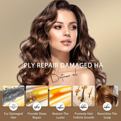 YANKOL Batana oil on hair strands demonstrates frizz reduction and smoother texture