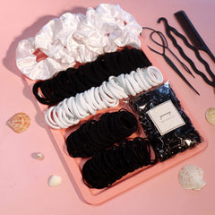 YANRONG seamless ponytail holders closeup, gentle on hair for comfortable all-day wear.