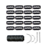 YANTAISIYU 32mm wig clip close-up showing six teeth for secure attachment