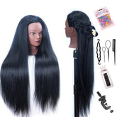 YANZIJF YK26 multicolor hair head for practice and creative styling sessions.