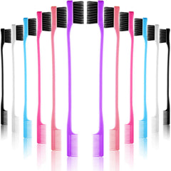Yaomiao 12-piece edge brush set ready for hair and eyebrow styling in one convenient pack.