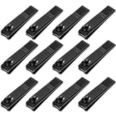 Yaomiao 12-piece nail clipper set with black case for organized grooming.