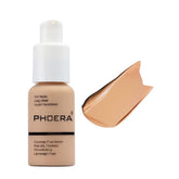 Yaper Phoera Foundation bottle closeup shows creamy soft-matte texture for oil control