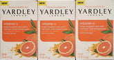 Yardley London Vitamin C bath bar pack of 3 for a premium brightening routine