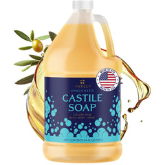 YARELI Pure Castile Soap bottle front view for gentle daily cleansing