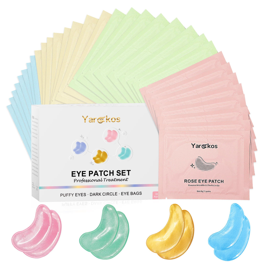 Yargkos 24K gold eye patch closeup with hydration boost.