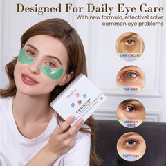 Yargkos green aloe eye patch with plant extracts for gentle hydration.