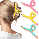 YARIEW Pencil Hair Clip front view demonstrates easy, secure all-day hold