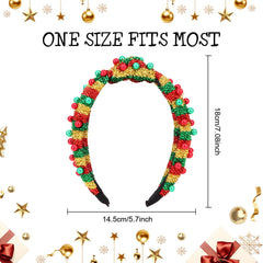 YARIEW sequin fabric headband highlighted for holiday sparkle