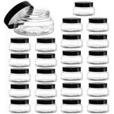 Yarlung 5oz clear jar with lids, ideal for samples and cosmetics storage.