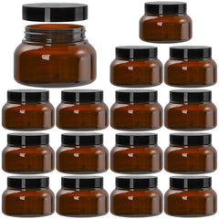 Yarlung amber 8oz jar with lid protects UV-sensitive formulas during travel.