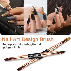 Yasterd ombre brush close-up enabling smooth gradient effects on nails.