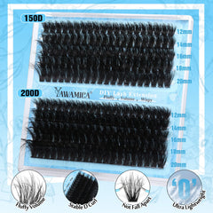 Yawamica lash bond close-up highlights strong hold and longer wear potential.