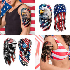 Yazhiji Independence Day tattoos eagle motif stands out in celebrations.