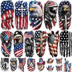 Yazhiji Independence Day tattoos fireworks design for festive Fourth of July styling.