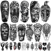 Yazhiji Viking tattoo 77-sheets collection for versatile Norse-inspired body art ideas