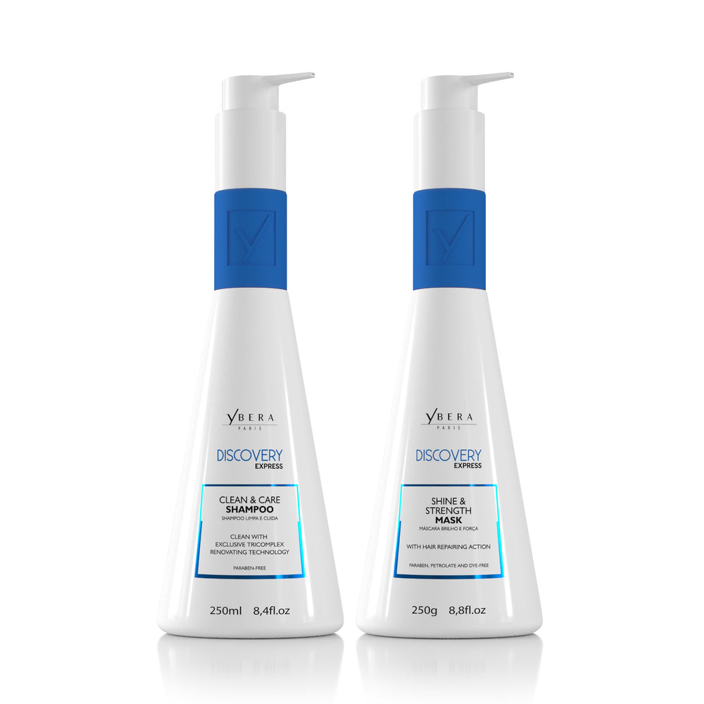 YBERA PARIS Discovery Home Care Express bottle front for extended smoothing results.