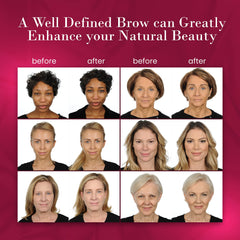 ybf Beauty Eyebrow Pencil color-change-pressure close-up reveals automatic shade adjustment.