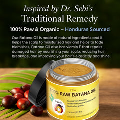 YBW Batana Oil paste texture closeup emphasizes deep moisture and scalp nourishment