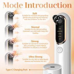 Yccu Blackhead Remover Vacuum suction-heads versatile for nose cheeks and forehead