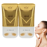Ycz AH-8 neck cream bottle closeup shows premium packaging for daily firming.