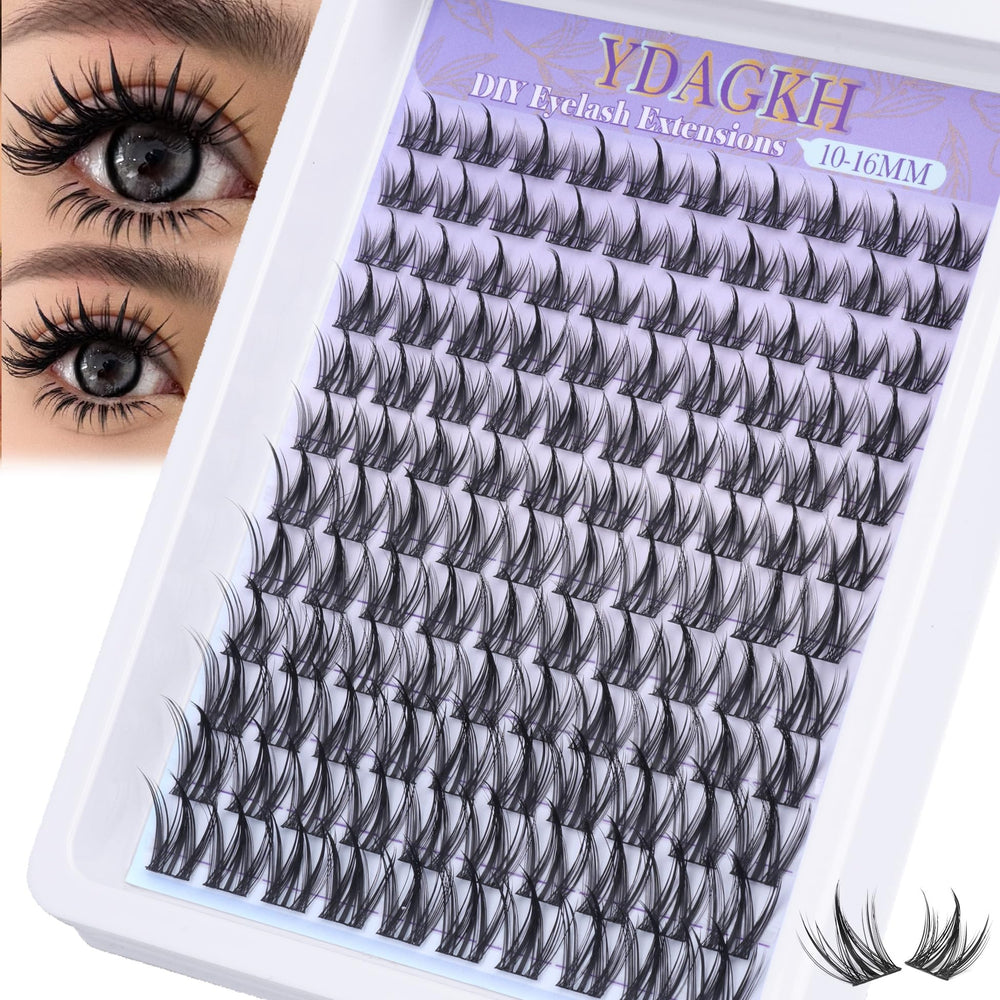YDAGKH Lash Clusters packaging shows 120 pieces for DIY lash looks.