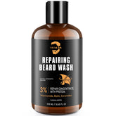 YEALIR beard wash bottle front for daily beard care