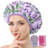 Years calm shower cap tropical print front view for dry hair