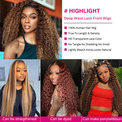 Yeeaak deep wave texture closeup highlights soft curls