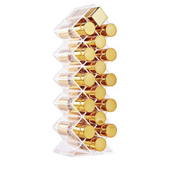 YIEZI lipstick holder stackable fish top view for easy access on a tidy vanity.