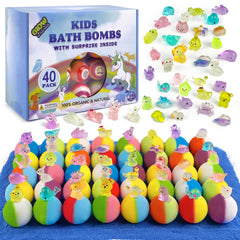 Yekery bath bombs with toy inside reveal a dino for imaginative bath-time treasure hunts