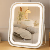 YEKKOPT lighted makeup mirror front view showing even illumination for makeup application