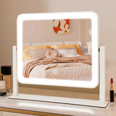 YEKKOPT rechargeable vanity mirror arc-design angle view for compact vanity setup.