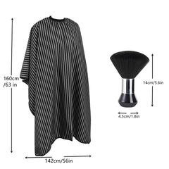 YELEGAI neck duster brush smoothly removes stray hair around neck and ears.
