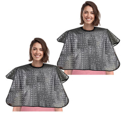 YELEGAI waterproof hair-dye cape demonstrates protection during color applications with quick-dry PVC.