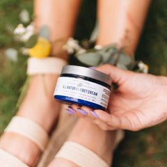 The Yellow Bird foot care routine image hints at daily use for comfort.