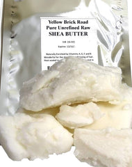 Yellow Brick Road Shea Butter Ivory unrefined slab for DIY skincare.
