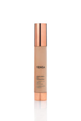 YENSA Serum Foundation bottle close-up highlighting luxe packaging and hydrating full-coverage finish