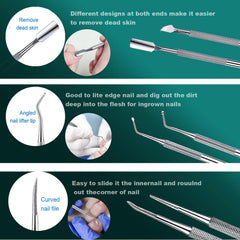 yeoeigm long curved blade ingrown toenail clipper enables clean, confident removal.