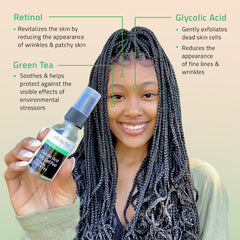 YEOUTH glycolic acid peel gel texture demonstrates smooth gel for gentle exfoliation.