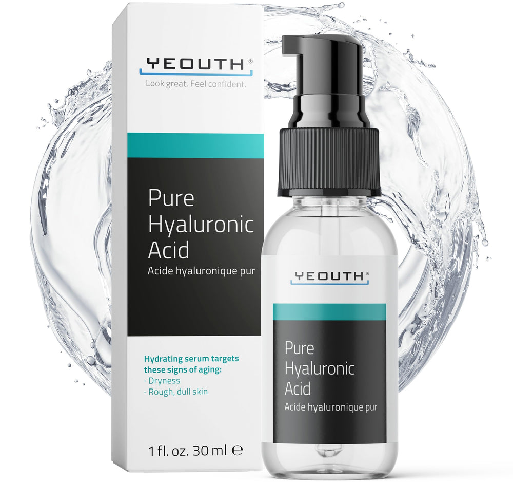 YEOUTH Hyaluronic Acid Serum bottle ready for daily hydration.