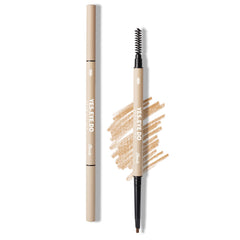 YES.EYE DO blonde eyebrow pencil close-up shows ultra-fine 2mm tip for hair-like strokes.