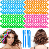 YEVYO heatless-waves-curler 40-piece-set color variants enable versatile beachy curls.