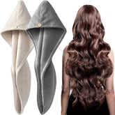 YFONG 2 pack large microfiber towel wrap absorbent close-up for fast drying