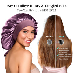 YFONG silk bonnet-detail stitching demonstrates durable double-layer construction and smooth seams