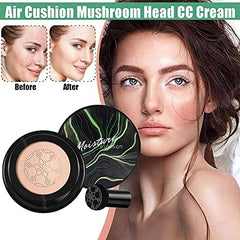 YG LianKai Air Cushion closeup on coverage detail highlights even skin-tone.