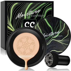 YG LianKai Air Cushion CC Cream with mushroom-head sponge for easy, moisturizing coverage.