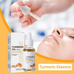 YG LianKai turmeric serum being massaged onto skin for soothing hydration.